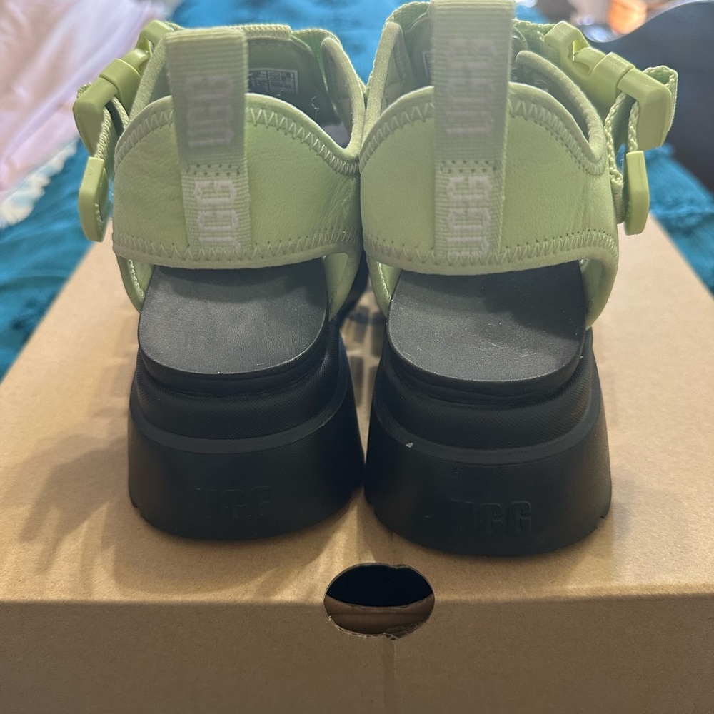 Ugg Lime Green Platform Sandals - image 4
